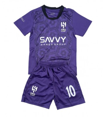 Al-Hilal Neymar Jr #10 Tredjetrøje Børn 2024-25 Kortærmet (+ Korte bukser)